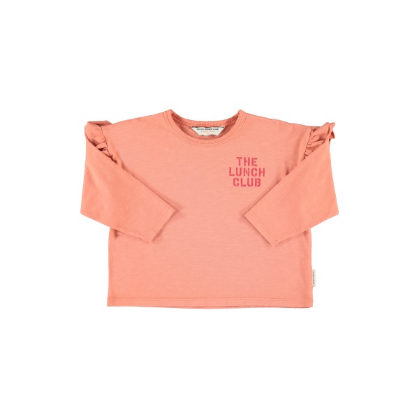 piupiuchick longsleeve shirt pink apple print