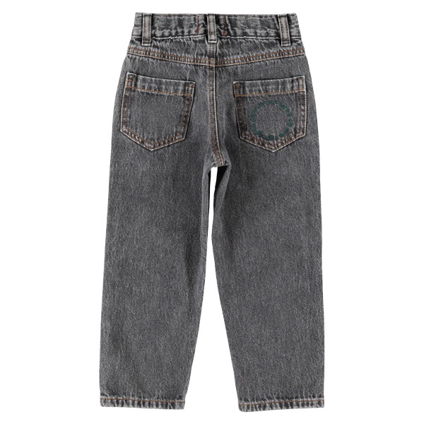 piupiuchick mom fit trousers washed black denim - Afbeelding 2