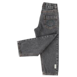 piupiuchick mom fit trousers washed black denim