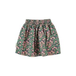 piupiuchick short skirt green multicolor flowers