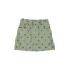 piupiuchick short skirt olive green black hearts