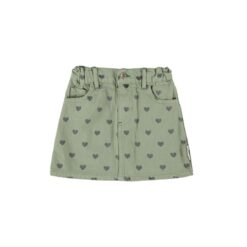 piupiuchick short skirt olive green black hearts