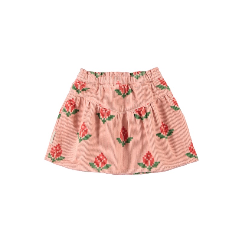 piupiuchick short skirt pink big flowers