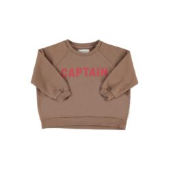 piupiuchick sweatshirt brown CAPTAIN