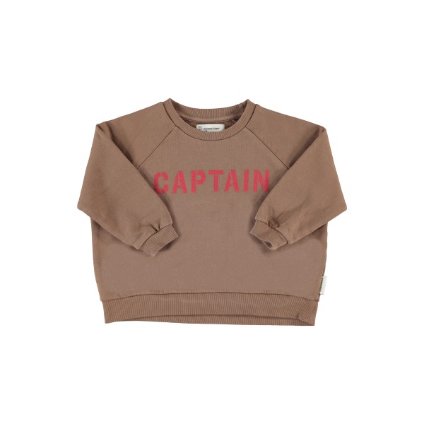 piupiuchick sweatshirt brown CAPTAIN