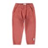 piupiuchick unisex trousers bordeaux black stripes