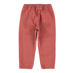 piupiuchick unisex trousers bordeaux black stripes