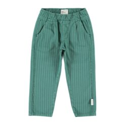 piupiuchick unisex trousers green black stripes