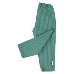 piupiuchick unisex trousers green black stripes
