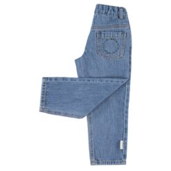 piupiuchick unisex trousers washed navy denim - Afbeelding 4