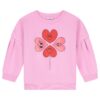 Daily Brat Sweater Four Hearts Pink