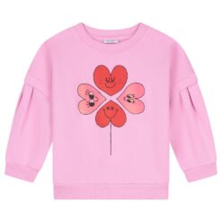 Daily Brat Sweater Four Hearts Pink