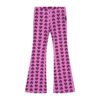 Daily Brat Purple Heart Flared Pants