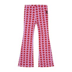Daily Brat Pink Heart Flared Pants