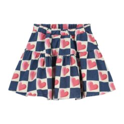Daily Brat Lucky Heart Skirt Soft Blue