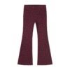 Daily Brat Leopard Burgundy Flared Pants