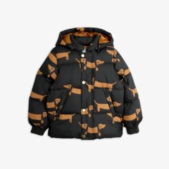Mini Rodini Dog hooded puffer