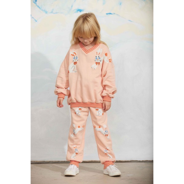 Mini Rodini Rabbits sweatshirt Pink - Afbeelding 2