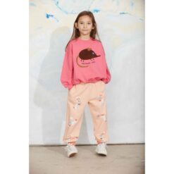 Alternative view of Mini Rodini Elephant shrew chenille sweatshirt pink