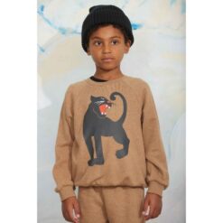 Mini Rodini Panther brown melange sweatshirt