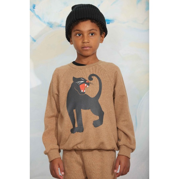 Mini Rodini Panther brown melange sweatshirt