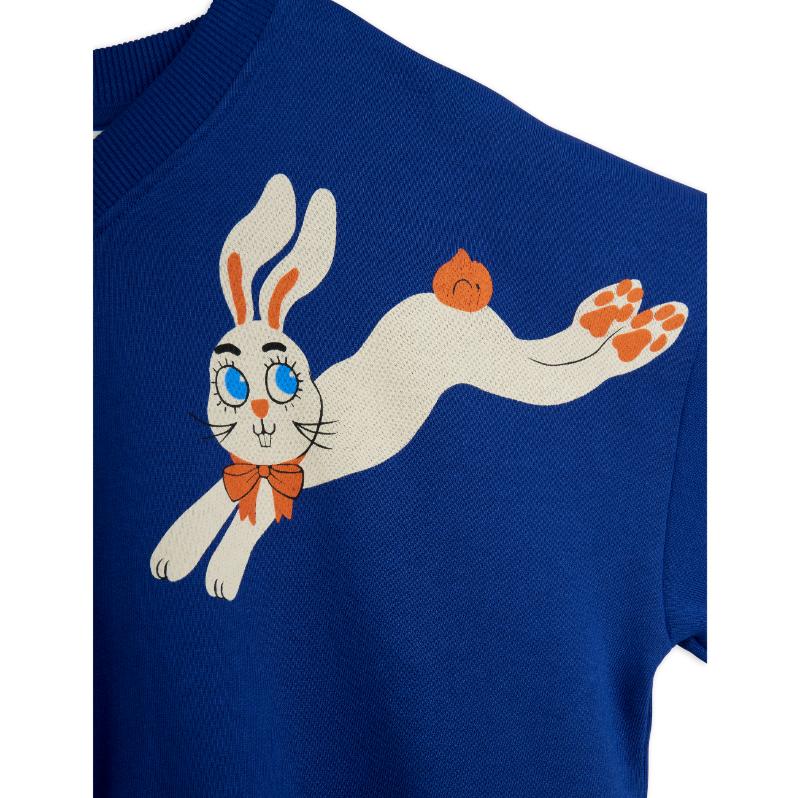 Mini Rodini Rabbits sweatshirt Blue - Afbeelding 2