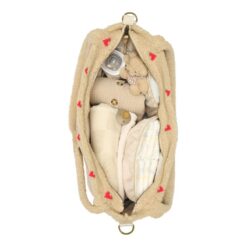 Studio Noos Ecru Teddy Heart diaper bag