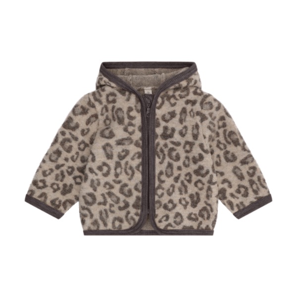 HUTTEliHUT Jacket Wool Fleece Camel Melange