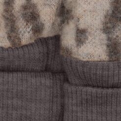 Alternative view of HUTTEliHUT Mittens Wool Fleece Leopard
