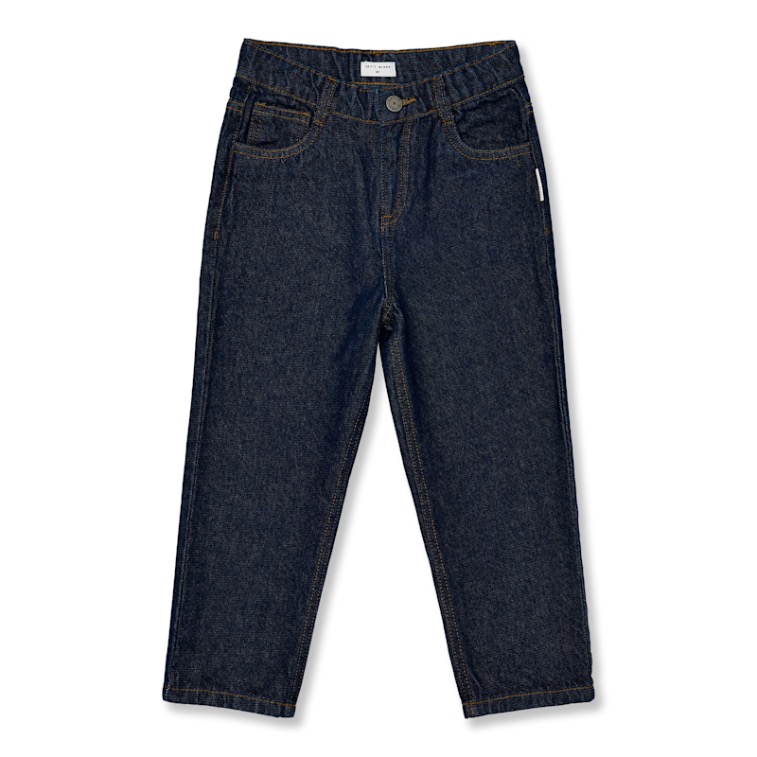Petit Blush Baggy Fit Jeans Dark Blue