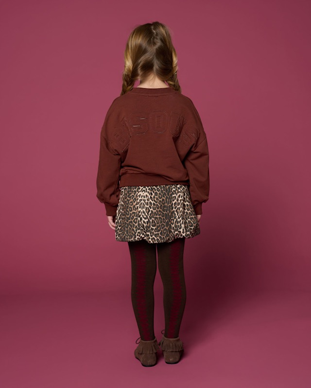 Petit Blush Ballon Skirt Leopard