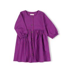Nixnut Lon dress Blueberry Checkered