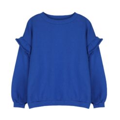 Jacky Sue Lois Ruffle Sweater Cobalt Blue