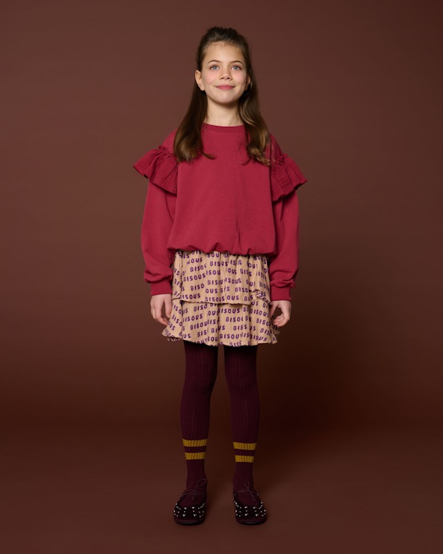 Petit Blush Mini Smock Skirt Bisous