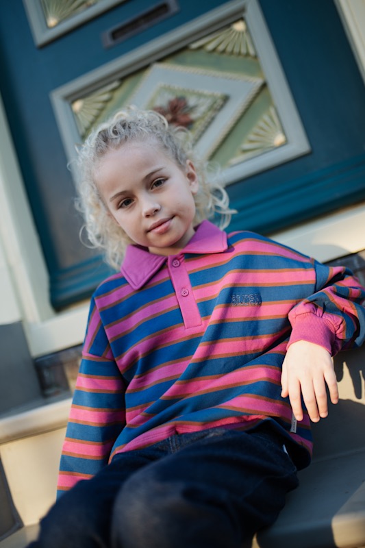 Petit Blush Polo Sweater Stripe - Afbeelding 2