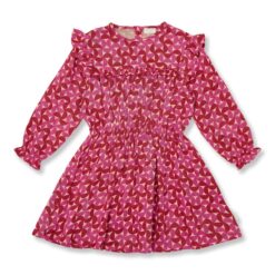 Petit Blush Ruffle Dress Graphic Multi Color