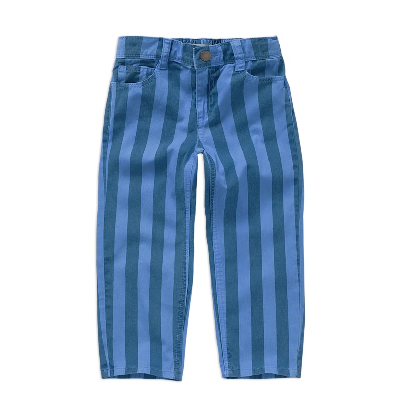 Sproet & Sprout Straight Denim Pants Stripes Blue