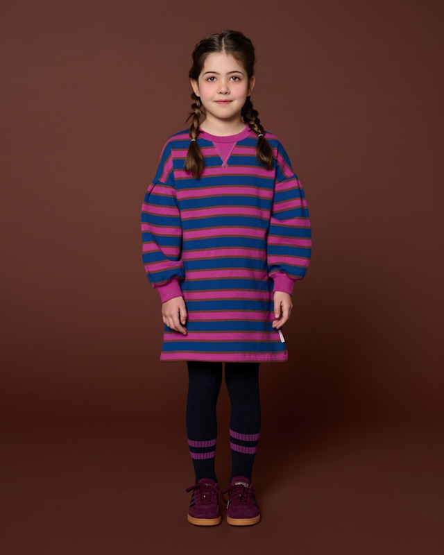Petit Blush Sweater Dress Bisous Stripe - Afbeelding 4