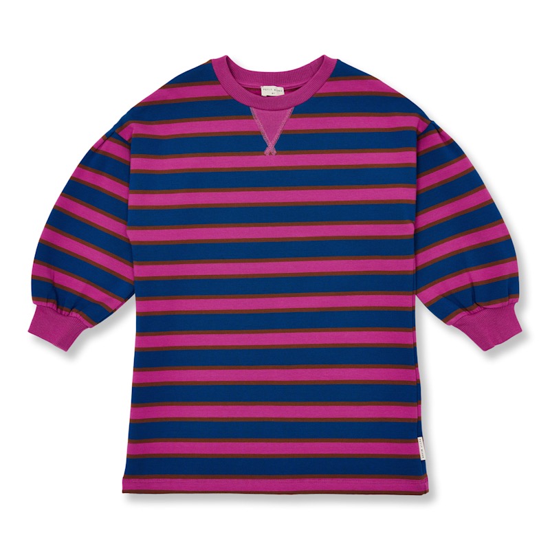 Petit Blush Sweater Dress Bisous Stripe