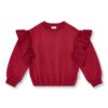 Petit Blush Sweater Ruffles Garnet