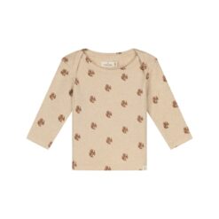 A Tiny Story baby t-shirt long sleeve beige melange TIN26429630
