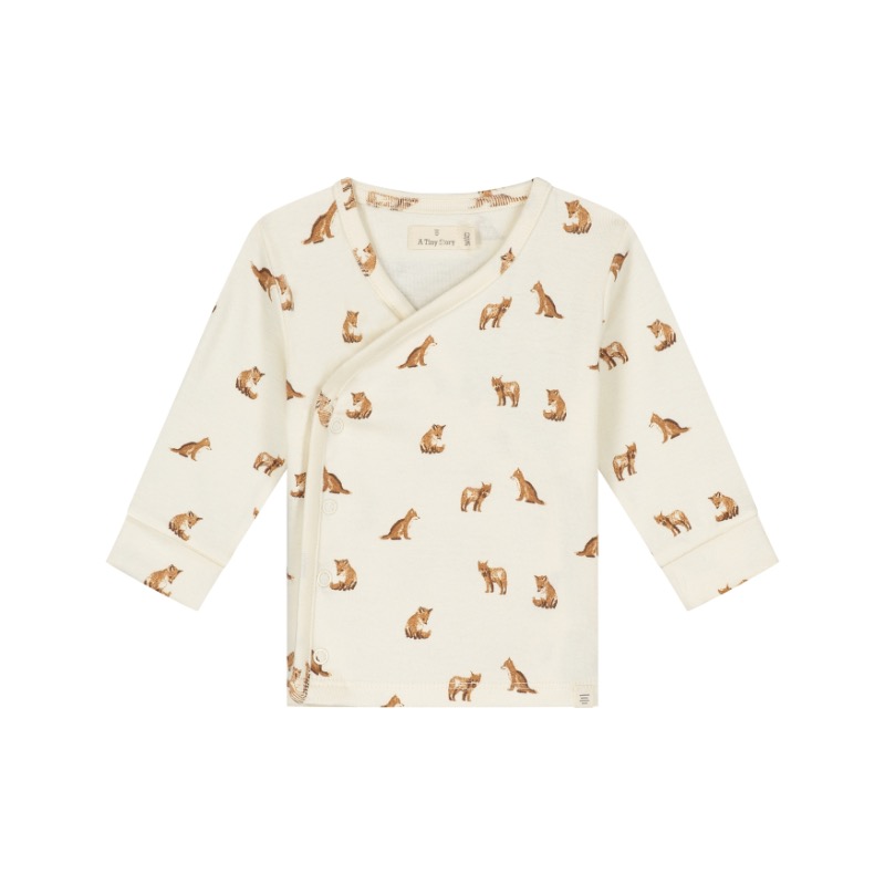 A Tiny Story baby shirt longsleeve Fox Ivory TIN26429631