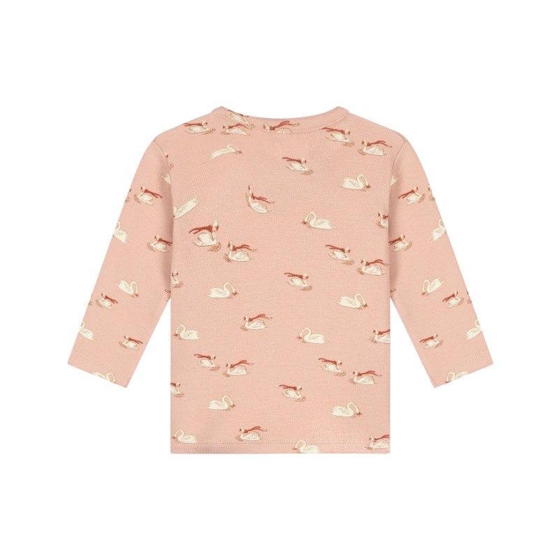 A Tiny Story baby t-shirt long sleeve old pink TIN26429633