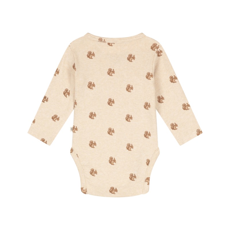 A Tiny Story baby romper long sleeve Beige melange TIN26429638