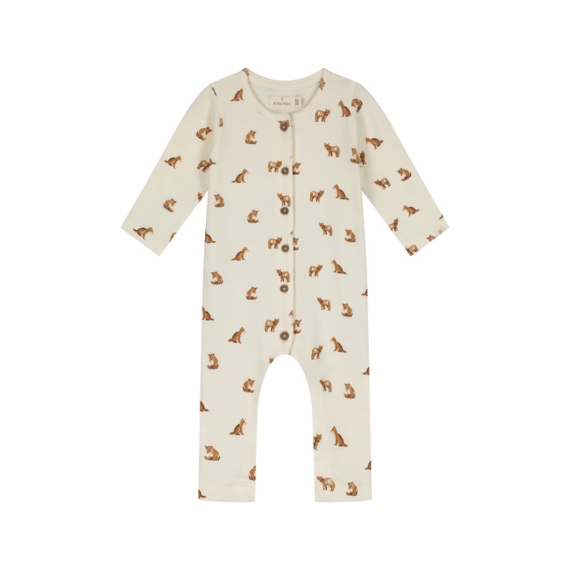 A Tiny Story baby suit Fox Ivory TIN00029731