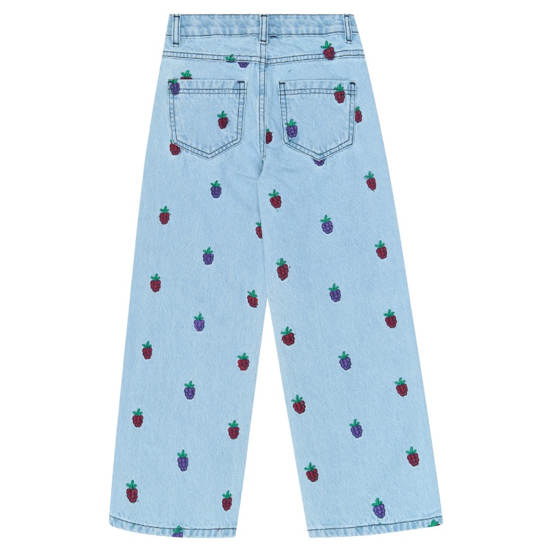 THE NEW Vanna Wide Fit Jeans Light blue denim EMB - Afbeelding 2