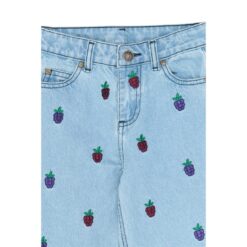 THE NEW Vanna Wide Fit Jeans Light blue denim EMB - Afbeelding 3