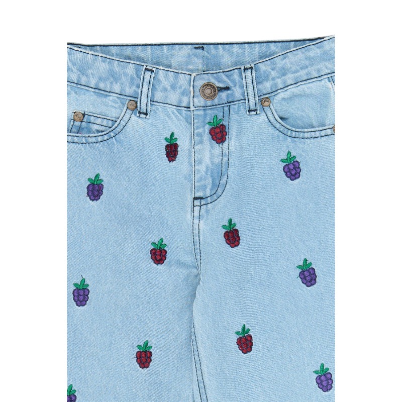 THE NEW Vanna Wide Fit Jeans Light blue denim EMB - Afbeelding 3