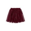 THE NEW Vohanna Mesh Skirt Burgundy EMB