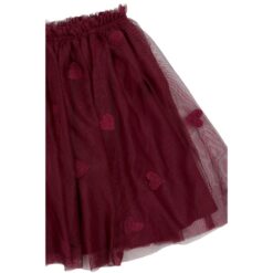 Alternative view of THE NEW Vohanna Mesh Skirt Burgundy EMB